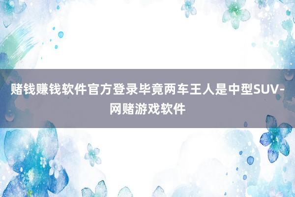 赌钱赚钱软件官方登录毕竟两车王人是中型SUV-网赌游戏软件