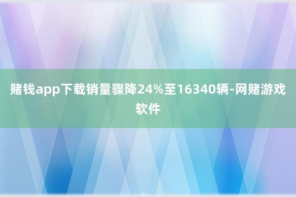 赌钱app下载销量骤降24%至16340辆-网赌游戏软件