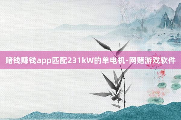 赌钱赚钱app匹配231kW的单电机-网赌游戏软件