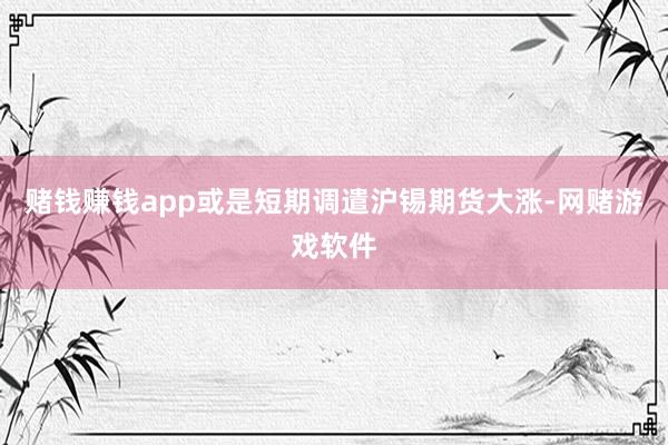 赌钱赚钱app或是短期调遣沪锡期货大涨-网赌游戏软件