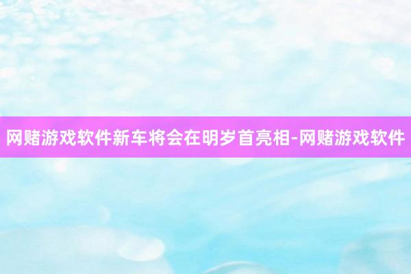 网赌游戏软件新车将会在明岁首亮相-网赌游戏软件