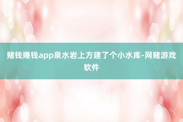 赌钱赚钱app泉水岩上方建了个小水库-网赌游戏软件